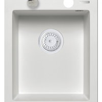 Chiuveta Pyramis RADA 1B ALB, 1 cuva, gol de incastrare 45 cm, culoare alb Chiuveta Pyramis RADA 1B ALB, 1 cuva, gol de incastrare 45 cm, culoare alb