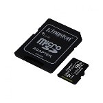 Card de Memorie MicroSD Kingston Canvas GO Plus, 128GB, Adaptor SD, Class 10, Kingston