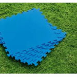 Set 9 placi pentru pardoseala Bestway Puzzle, 50x50 cm, polietilena, albastru, Bestway