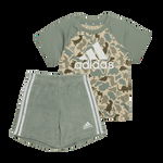 Trening Adidas I AOP CO T SET IC3503 Copii, Kaki, Kaki, 92 CM