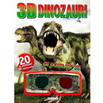 Carte 3D cu Abtibilduri Dinozauri