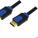 Cablu LogiLink, 2 x HDMI, 10m, Negru/Albastru, LogiLink