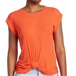 Imbracaminte Femei Vince Camuto Rib Knot Front T-Shirt Orange