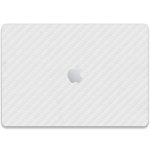 Folie Skin Compatibila cu Apple MacBook Pro 14 2021 Wrap Skin Carbon White