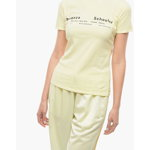 Proenza Schouler White Label Crew-Neck T-Shirt With Contrasting Lettering Yellow, Proenza Schouler