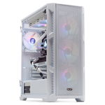 PC Gaming DRAGON Epic Alb, Intel i5-14600 2.7GHz, 32GB DDR5, 2TB SSD, RTX 4060 Ti 16GB GDDR6, Iluminare RGB