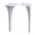 Set picioare spate pentru mobilier Oristo Louis 27.5 cm Negru, 