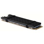 Cooler Pasiv CLR-M2L3 pentru M.2 SSD Suport SSD 80MM Aluminiu Paduri Termice Silicon Incluse Inaltime 3MM, AXAGON