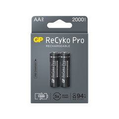 Acumulatori gp batteries recyko pro 2100mah aa (r6) 1.2v nimh, paper box 2 buc (gp210aahcb-2eb2)