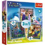 Puzzle Trefl 3 in 1 - Disney Encanto: Eorii din Encanto, 20/36/50 piese