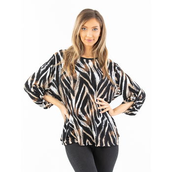 Bluza Dama Sandy Negru Bej