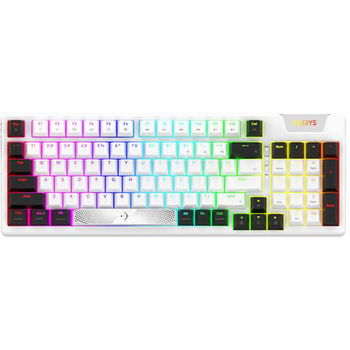 Tastatura Gaming Mecanica AQIRYS Adara, USB, Layout US, alb