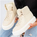Pantofi Sport, culoare Bej, material Textil - cod: P11150, ABC