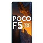 Telefon mobil Xiaomi Poco F5, Dual SIM, 256GB, 12GB RAM, 5G, Blue