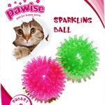 PAWISE Jucărie pentru pisici Minge Lucioasă din cauciuc 4,5cm, 2 buc, Pawise