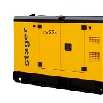 Stager YDY22S Generator insonorizat 22kVA, 87A, 1500rpm, monofazat, diesel, STAGER