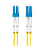 Cablu retea fibra optica cu lungime 2 m si conectori LC/UPC-LC/UPC, Lanberg Z32293, SM, DUPLEX 3.0MM G657A1 LSZH, galben