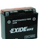EXIDE AGM - moto START-STOP 12V 10Ah 160A - Borna Inversa (stanga +), EXIDE