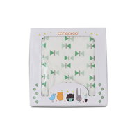Patura din bumbac pentru bebelusi Cangaroo Mellow Green, Cangaroo