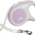 Flexi New Comfort, S Tape, lesa retractabila, 5m, roz, Flexi