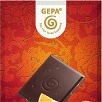Ciocolata amaruie cu migdale si portocale, eco-bio, 100 g, Fairtrade - Gepa, GEPA - THE FAIR TRADE COMPANY