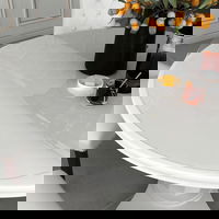 vidaXL Folie de protecție masă, transparent, Ø 110 cm, PVC, 1,6 mm, vidaXL