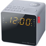 Radio cu ceas Muse Dual alarm, M-187 CLG, Aux in jack, 0.9 inch chihlimbar LED107148