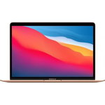 Laptop Apple MacBook Air Procesor Apple M1, 13.3, Retina, 8GB, 256GB SSD, Integrated M1 Graphics, Mac OS Big Sur, Roz/Auriu