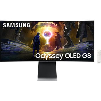 Monitor Samsung 34" LS34DG850SUXDU, Curvature: 1800R, Diagonal (inch): 34, Diagonal (cm): 86, Aspect ratio: 21:9, Panel: OLED, R, SAMSUNG