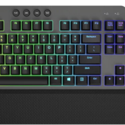 Tastatura gaming mecanica Lenovo Legion K500, iluminare RGB, switch Red, taste multimedia