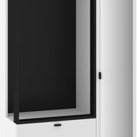 Vegas Veg-05 Cuier 2D1S Alb/Negru, MEBLOCROSS