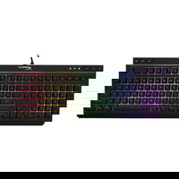 Tastatura kingston - gaming, "hyperx alloy core", cu fir, 104 taste, format standard , usb, negru, "hx-kb5me2-us" (include tv 0.8lei)
