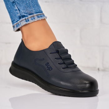 Pantofi dama casual Bleumarin din Piele Ecologica Kamiyah X9126