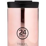 24bottles - Cana termica Travel Tumbler Rose Gold 350ml, 24bottles