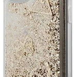 Protectie spate Guess Glitter Charms GUHCP12LGLHFLGO pentru iPhone 12 Pro Max (Auriu)