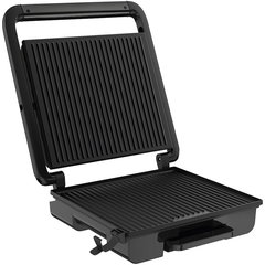 Gratar electric Tefal GC242832 Inicio Grill, 2000W, 3 nivele de temperatura, functie Panini, Inox/Negru, Tefal