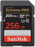 Card de memorie SanDisk Extreme Pro SDXC, 256GB, UHS-I U3, Clasa 10, V30