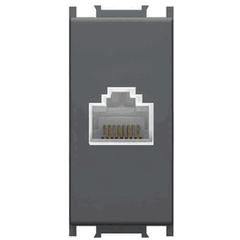 Priza date (RJ45) Tem Modul, modulara, IP20, neagra