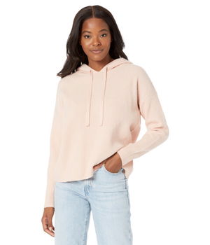 Imbracaminte Femei Calvin Klein Ribbed Crop Hoodie Blush, Calvin Klein