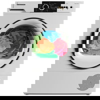 HEINNER Uscator de rufe Heinner HHPD-V7T1CHA++, Pompa de caldura, 7 kg, 15 programe, Clasa A+/E, Display LED, Lumina cuva, Indicator curatare filtru scame, Indicator rezervor colectare apa plin, Blocare acces copii, Alb, HEINNER