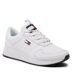 Tommy Jeans Sneakers Flexi Runner Ess EM0EM01080 Alb, Tommy Jeans