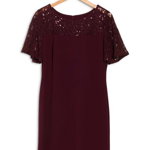 Imbracaminte Femei SLNY Short Sleeve Cocktail Sheath Dress Fig