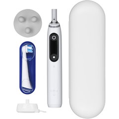 ORAL-B Periuta de dinti electrica  cu tehnologie magnetica si micro-vibratii, inteligenta artificiala, display led interactiv, senzor de presiune smart, timer vizibil, 5 moduri, 1 capat, trusa de calatorie, alb