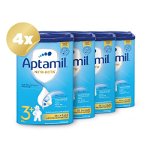 Pachet 4 x Lapte praf Aptamil NUTRI-BIOTIK 3+, 800 g, de la 3 ani, Nutricia