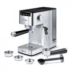 Polti Coffea P10S espressor de cafea pentru espresso si cappuccino, compatibila cu cafea macinata si capsule E.S.E. de 44 mm, Steamymilk pentru spumarea laptelui, rezervor detasabil de 1,3 l, 1450 W,