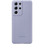 Husa de protectie Samsung Silicone Cover pentru Galaxy S21 Ultra, Violet