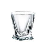 Set cu 6 pahare pentru aperitiv, 50 ml, din cristal de Bohemia, Quadro, Class Gift