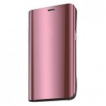 Husa Tip Carte Mirror Samsung Galaxy A51 Rose Gold Cu Folie Sticla Upzz Glass Inclusa In Pachet