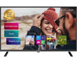 Televizor LED Smart Allview 32ATS5500-H-N, diagonala 81 cm, HD, sistem operare Netflix 5.0 Smart Solution, negru