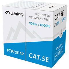 FTP stranded CCA, cat. 5e, 305m, gray, LANBERG